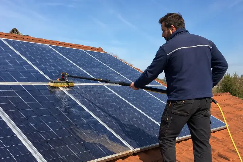 Nettoyage et entretien de panneaux solaires à Cornier