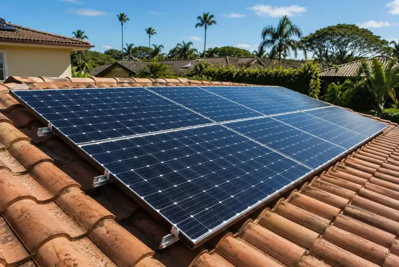 Installation de panneaux solaires à Cornier